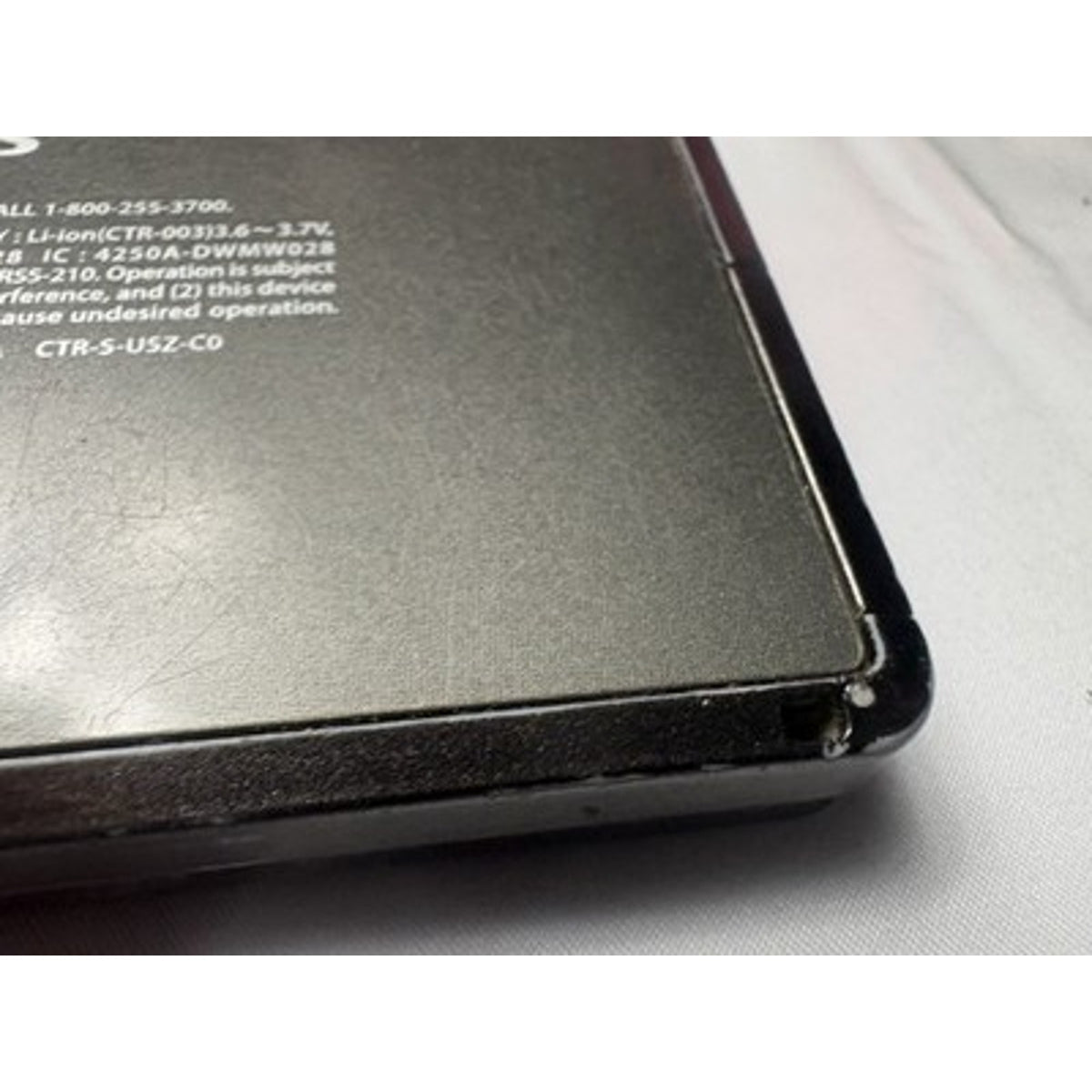 Nintendo 3DS CTR-001 Black Console Top Screen Damaged Parts Repair
