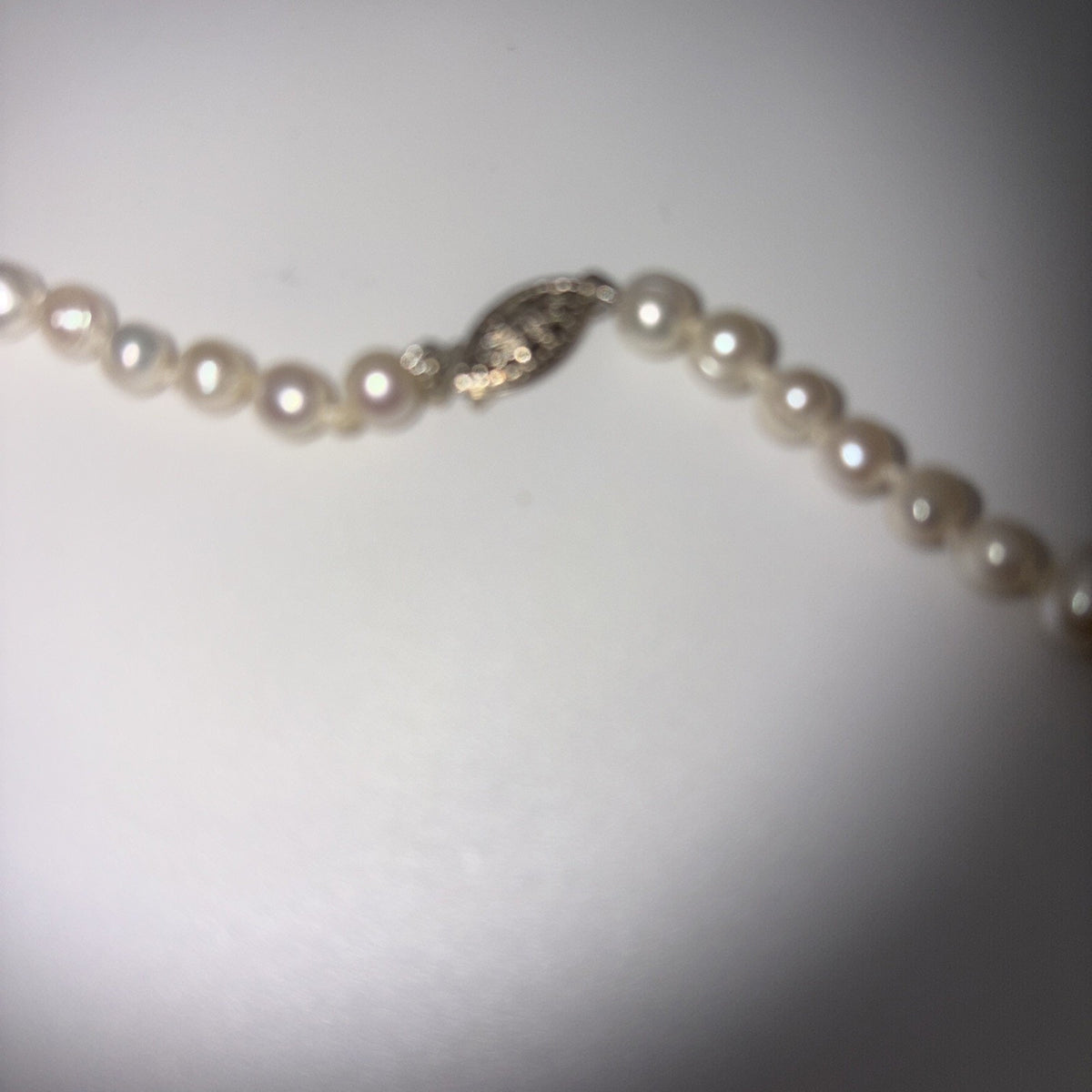 Natural MING Pearl Necklace Earring Set12mm Metallic Luster 935 Argentium Silver