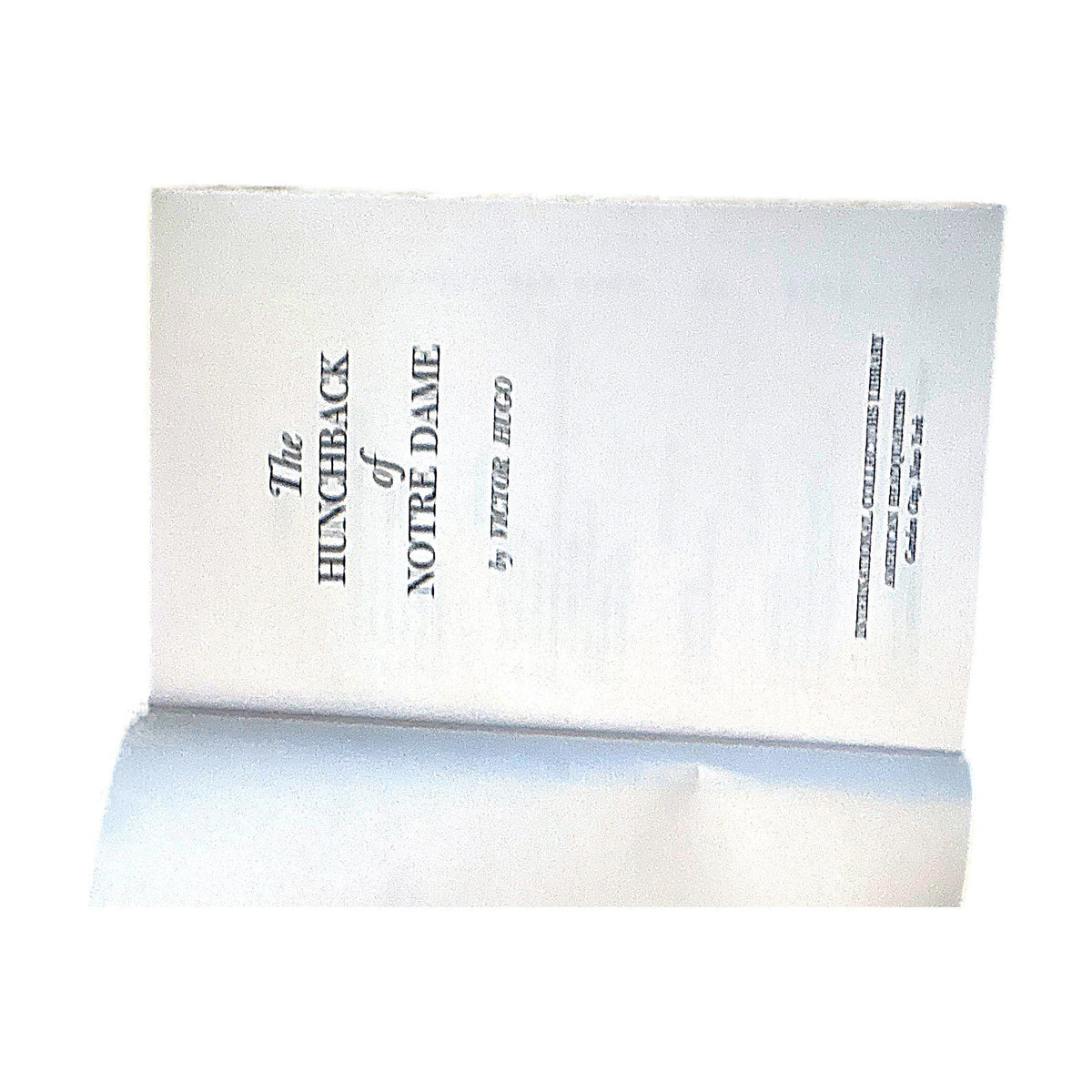 Victor Hugo The Hunchback of Notre Dame Hardcover Book Vintage 1948