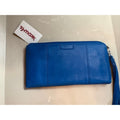 Ellington Leather Wristlet Wallet for Women, Blue & Black, New