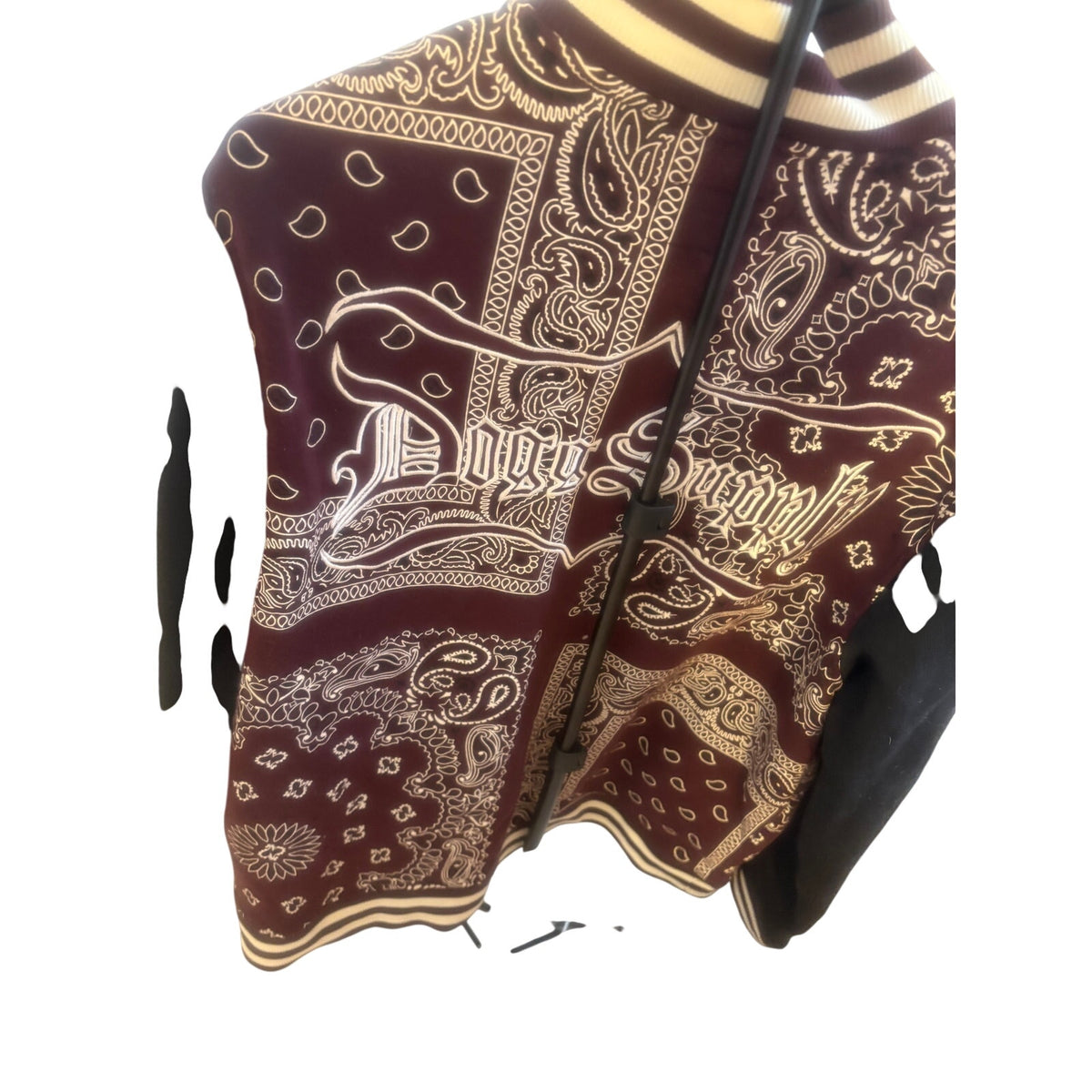 Dogg Supply BY SNOOP DOGG Varsity Jacket with Bandana Print