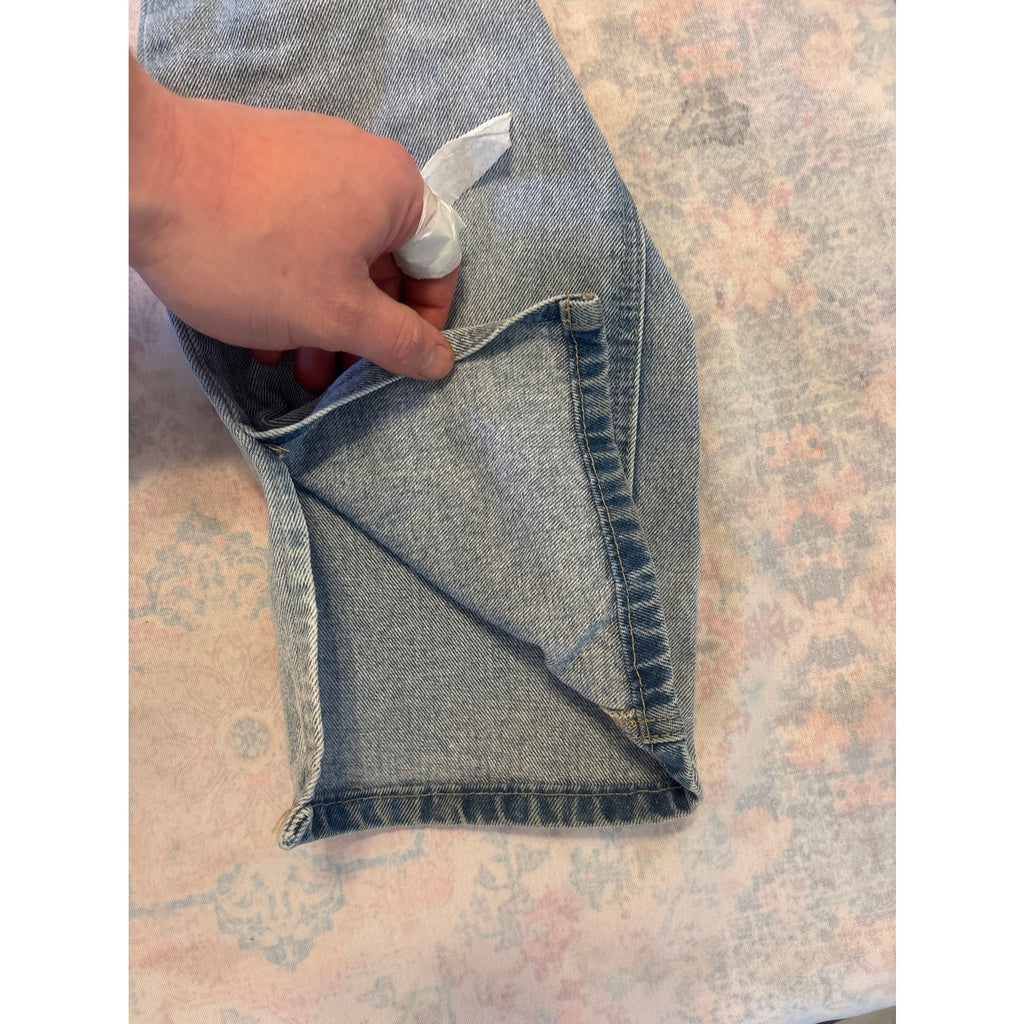 FASHIONNOVA Women's Jeans 16 Blue Denim Split Hem Casual Pants