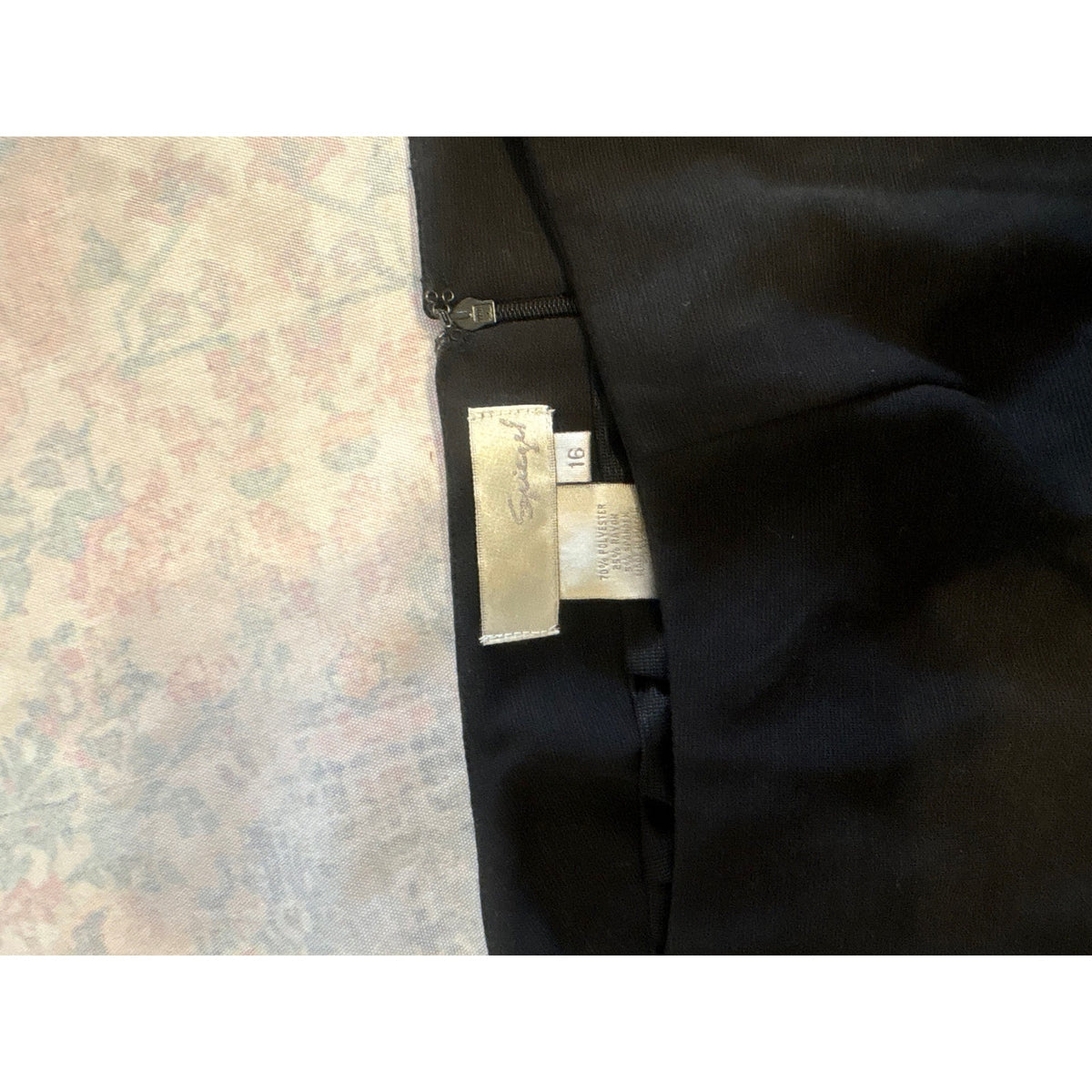 Spiegel Women's Black Knee Length Skirt, Size 16