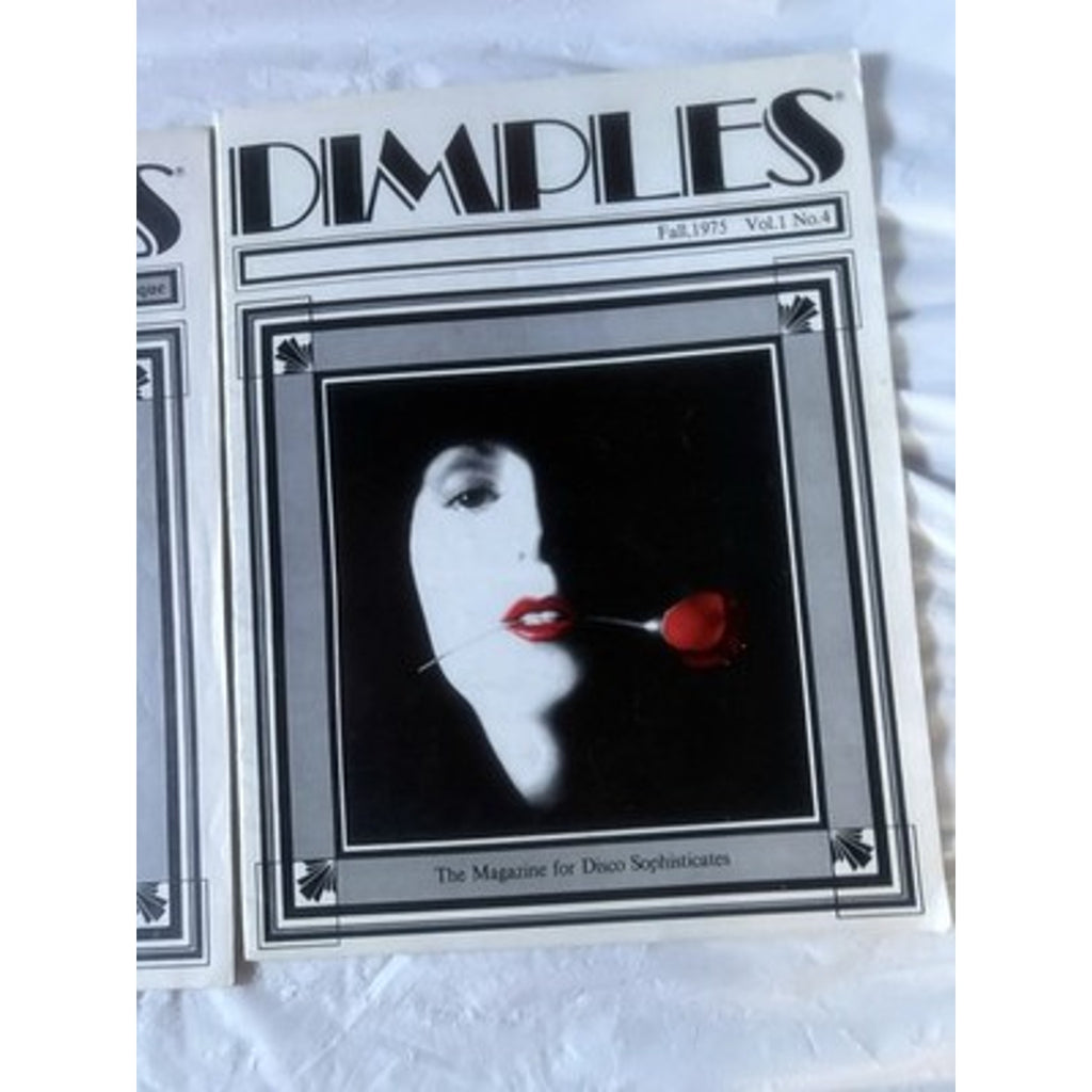 ULTRA RARE 1975 Dimples Disco Magazine Lot Vol 1 No 2 3 4 Emersons Discotheque