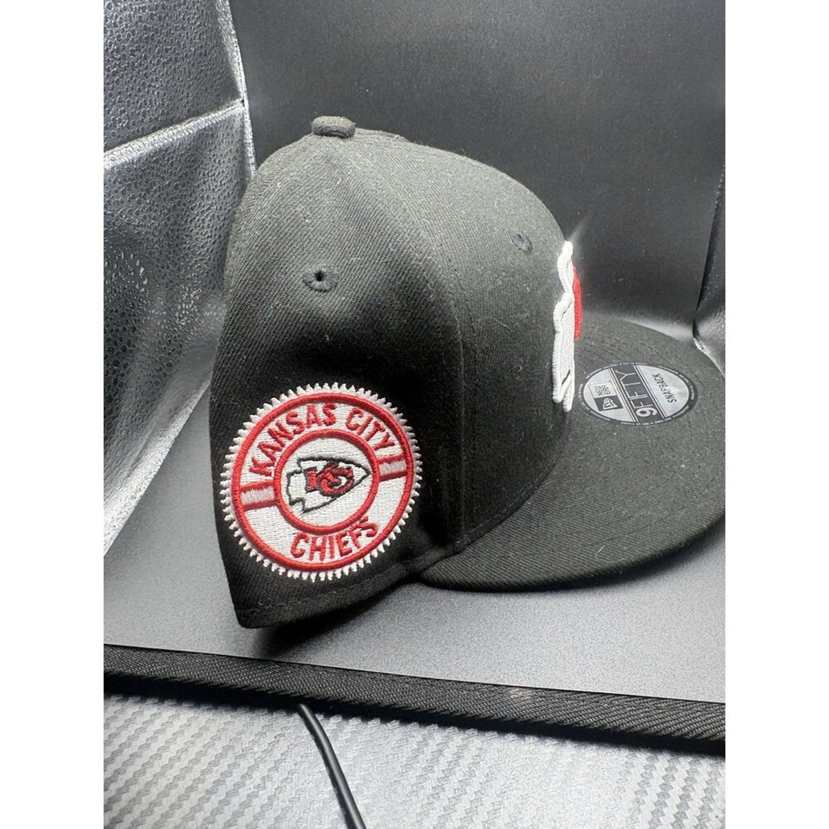 New Era 9FIFTY Kansas City Chiefs Super Bowl LVII Snapback Hat Red Side Patch