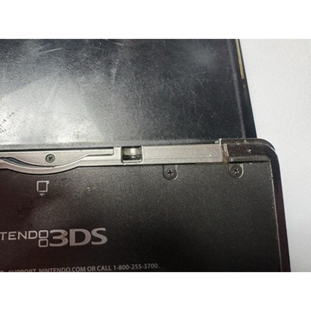 Nintendo 3DS CTR-001 Black Console Top Screen Damaged Parts Repair