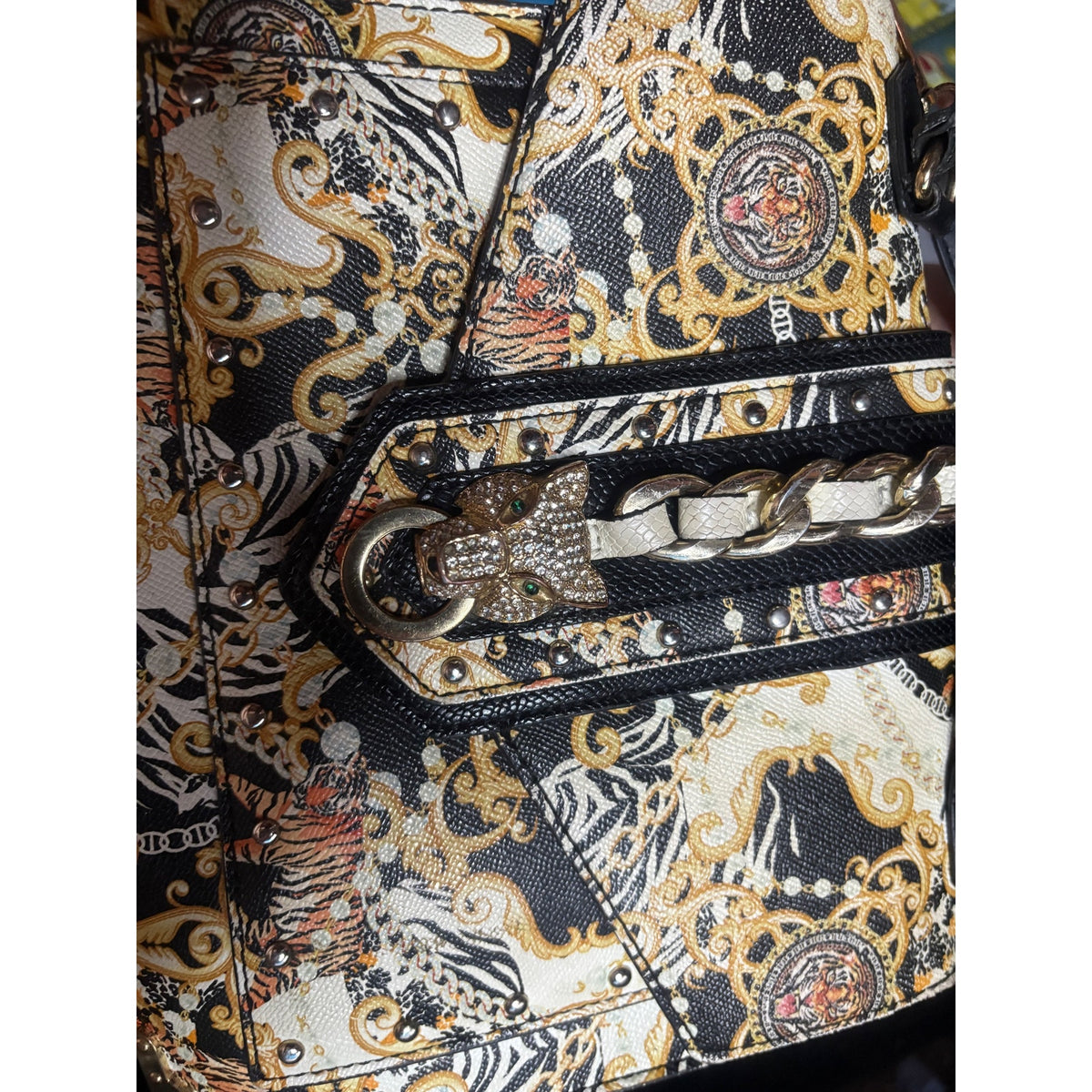 ALDO Women's Crossbody Bag with Baroque Print