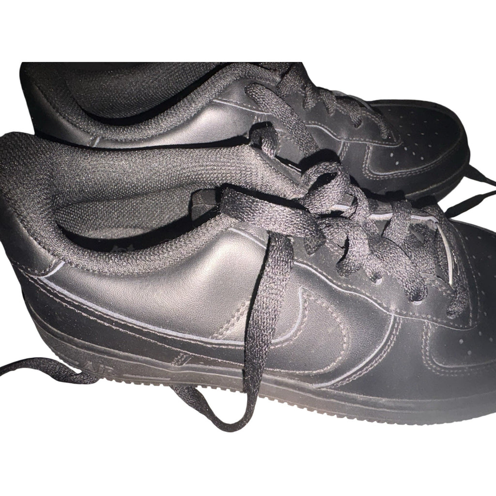 Nike Air Force 1 Low LE Triple Black DH2920‑001 Size 7Y Excellent Shape