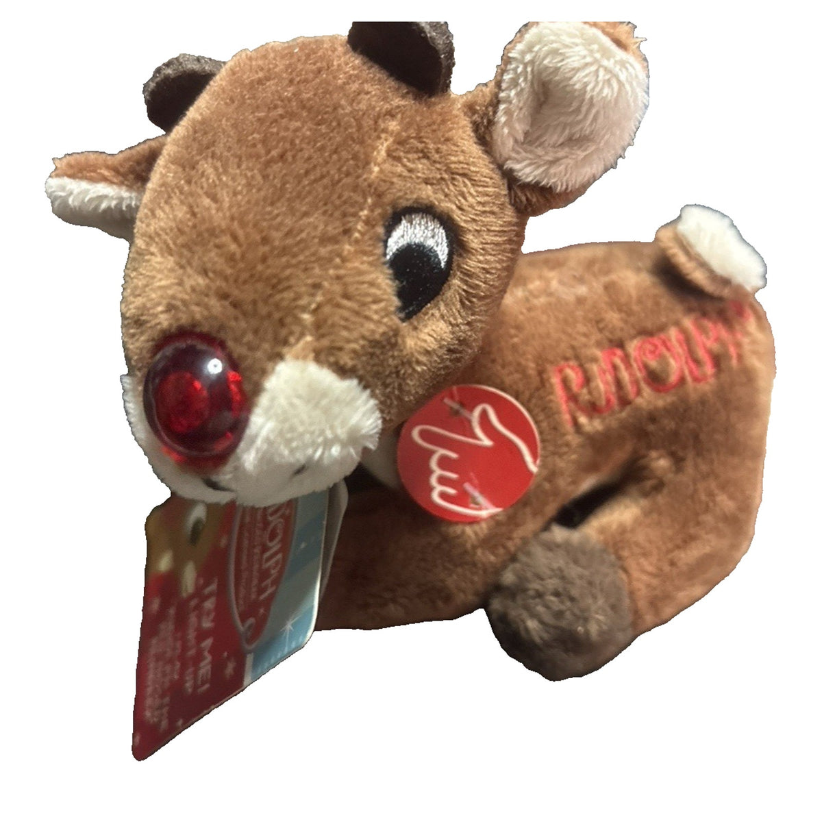 Rudolph the Red Nosed Reindeer - Dan Dee - 5" Musical Light Up Plush - Tag