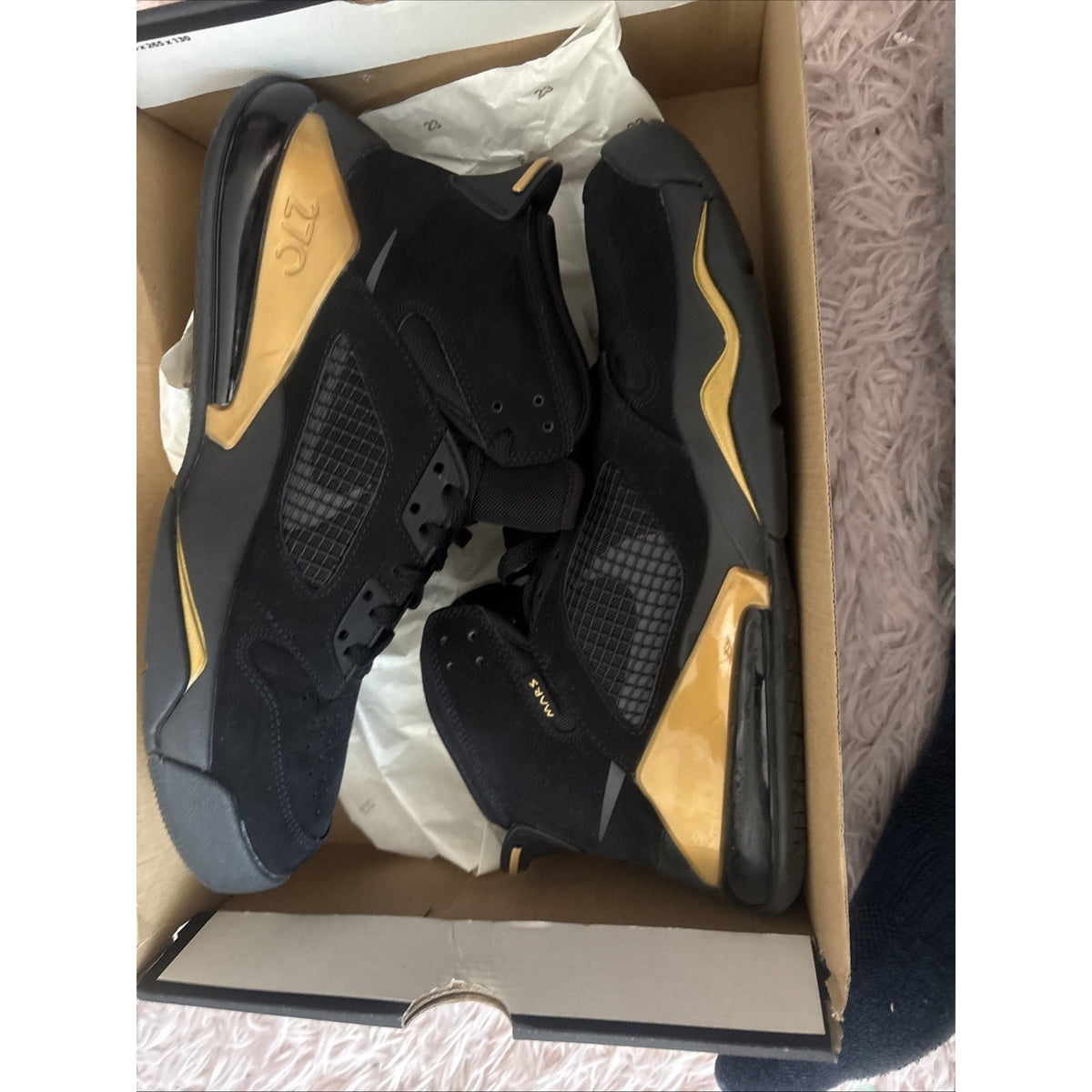 Size 11.5 - Air Jordan Mars 270 Black Gold