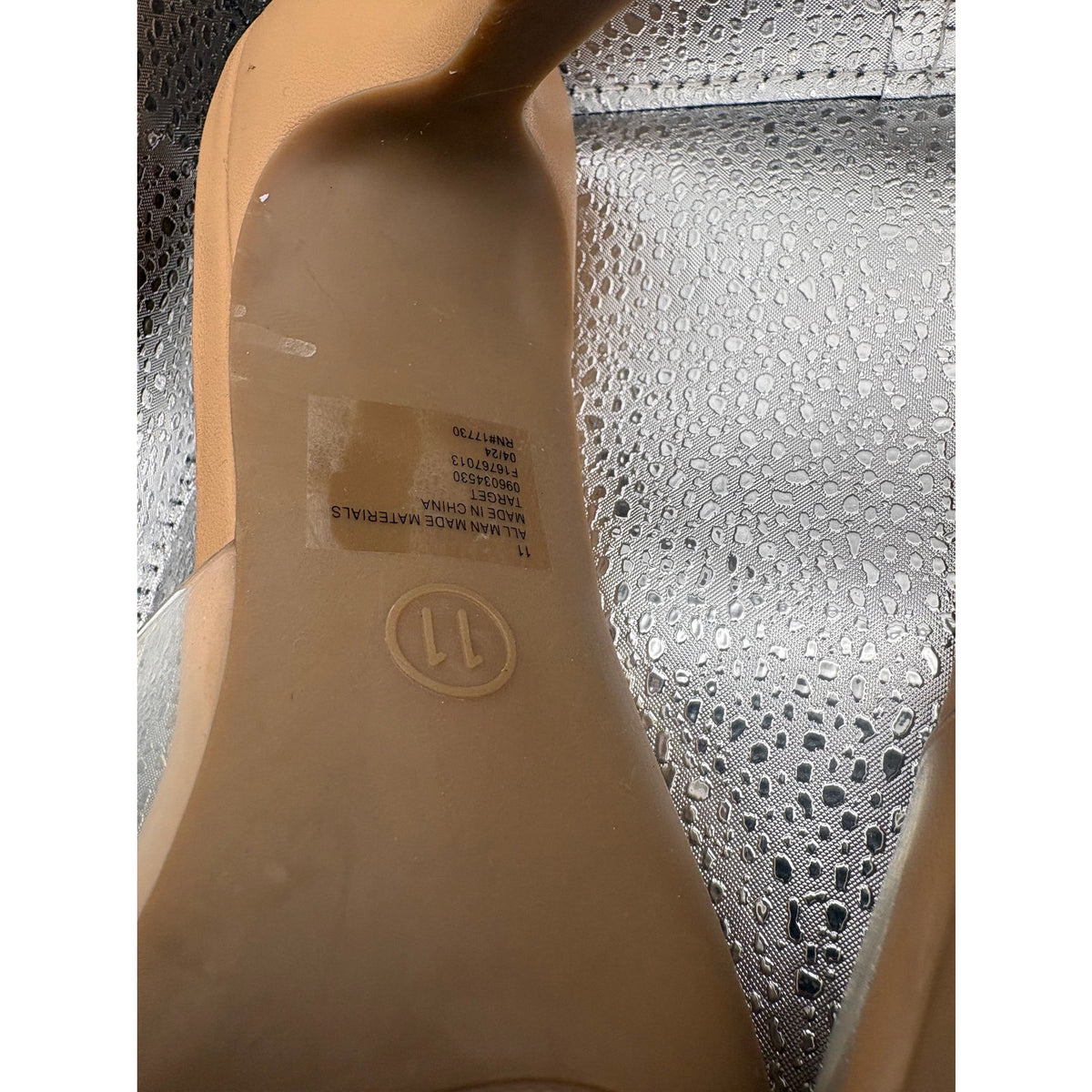 TARGET Women's High Heels in Tan and White, Size 11