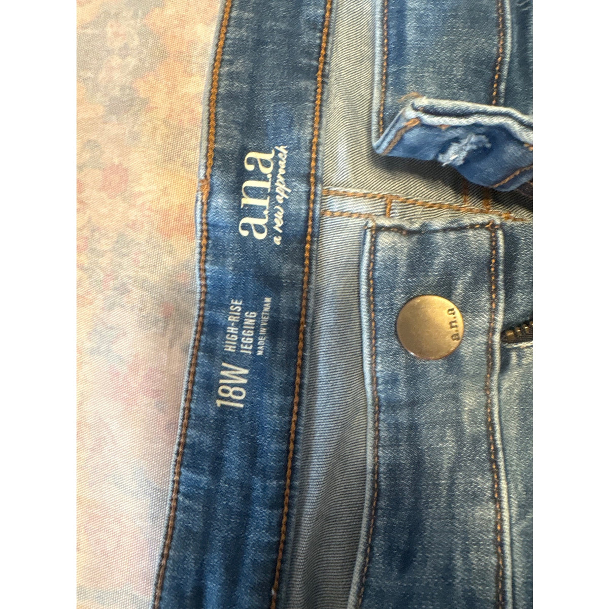 Ana a New Approach High-Rise Jegging Women's Jeans 18W Blue