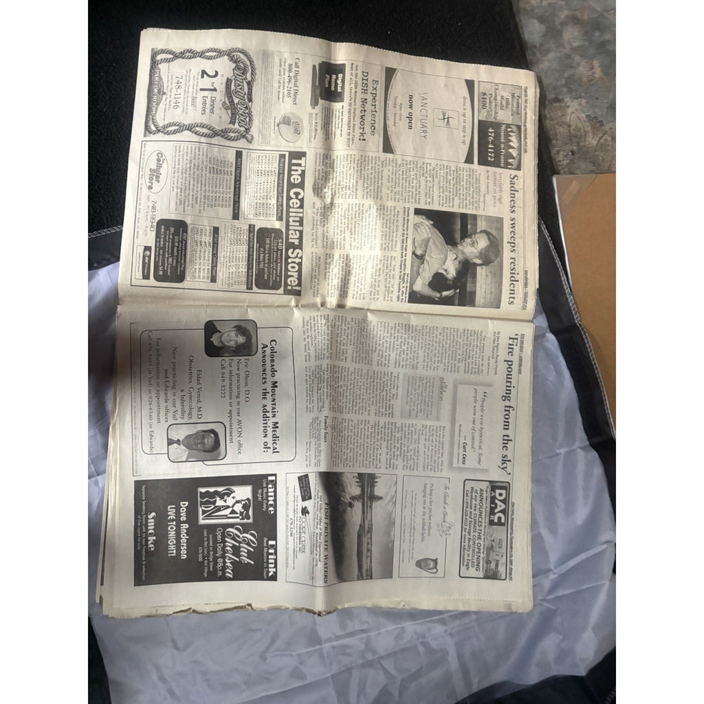 Vail Daily “Tuesday Terror” Newspaper 9/12/2001 9/11 Coverage A1–B11 Complete