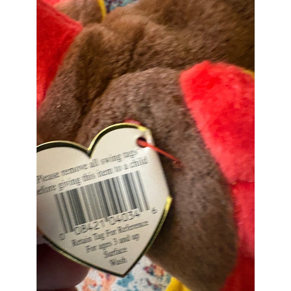 Ty Gobbles Beanie Baby Turkey Plush Toy, Fall Decor, Collectible