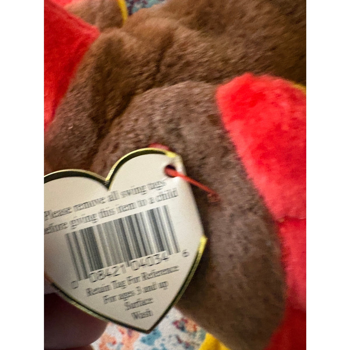 Ty Gobbles Beanie Baby Turkey Plush Toy, Fall Decor, Collectible