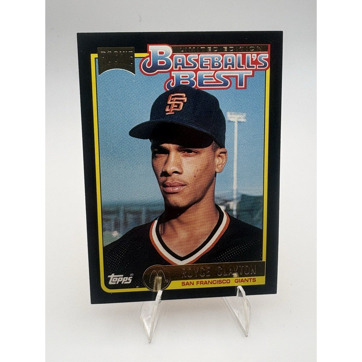 1992 Topps McDonald's Baseball's Best Royce Clayton SF Giants Baseball Card