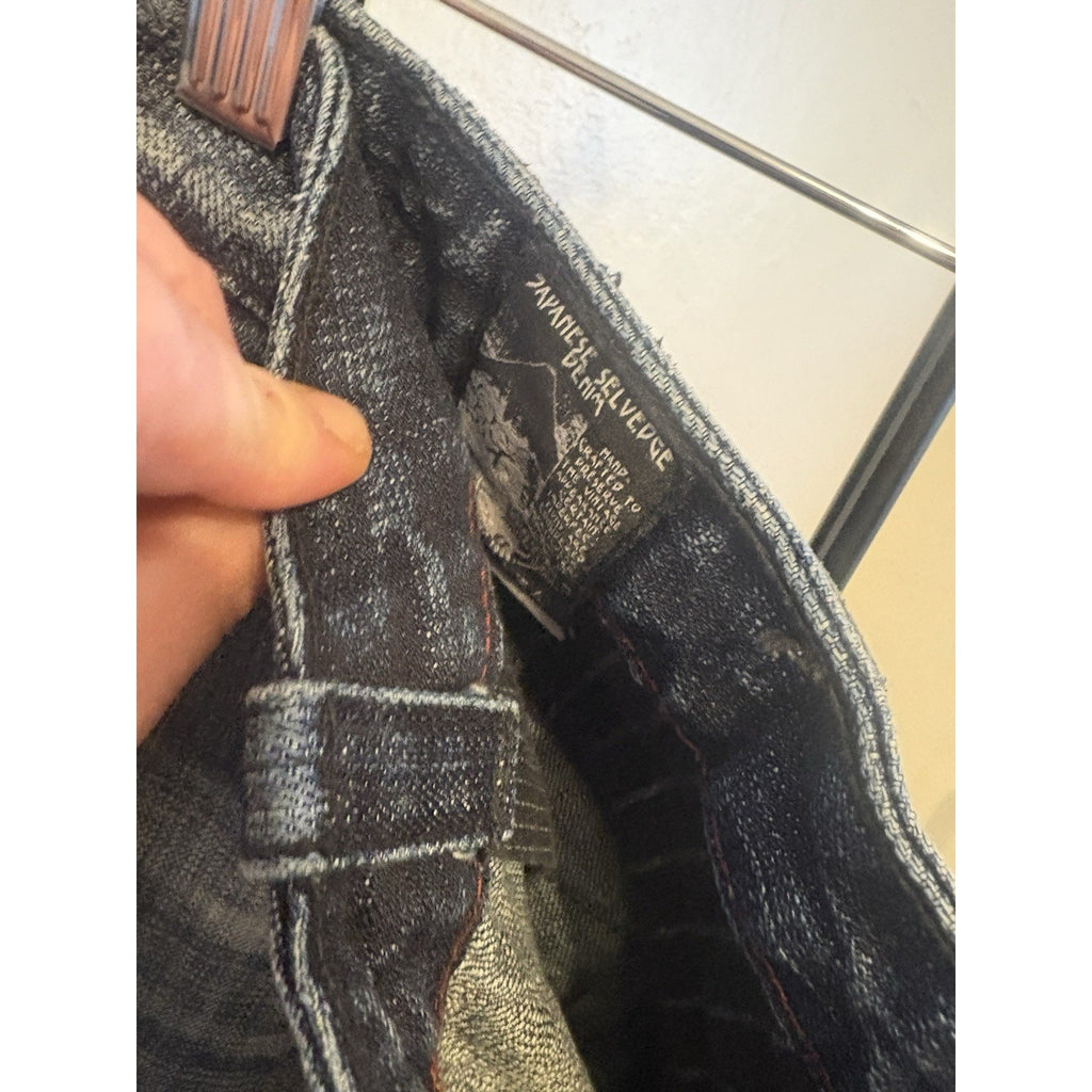 Cult of Individuality Greaser Moto Japanese Selvedge Jeans 40x34 650‑15B‑347B