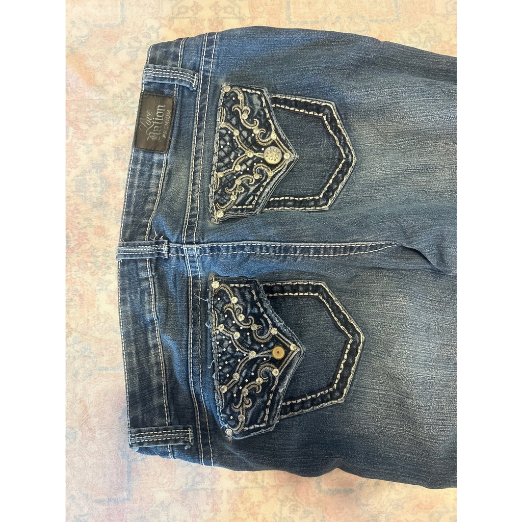 Love Nation Women's Premium Denim Jeans 12 Blue