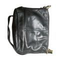 NAUTICA Leather Crossbody Shoulder Bag Women's Black Gold Hardware