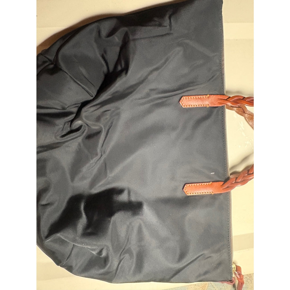 Dooney & Bourke Nylon Shoulder Bag with Leather Trim
