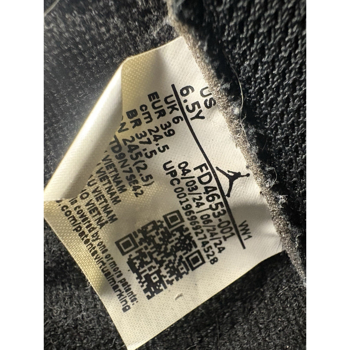 Size 6.5 (GS) - Jordan Spizike Mid Black Cat