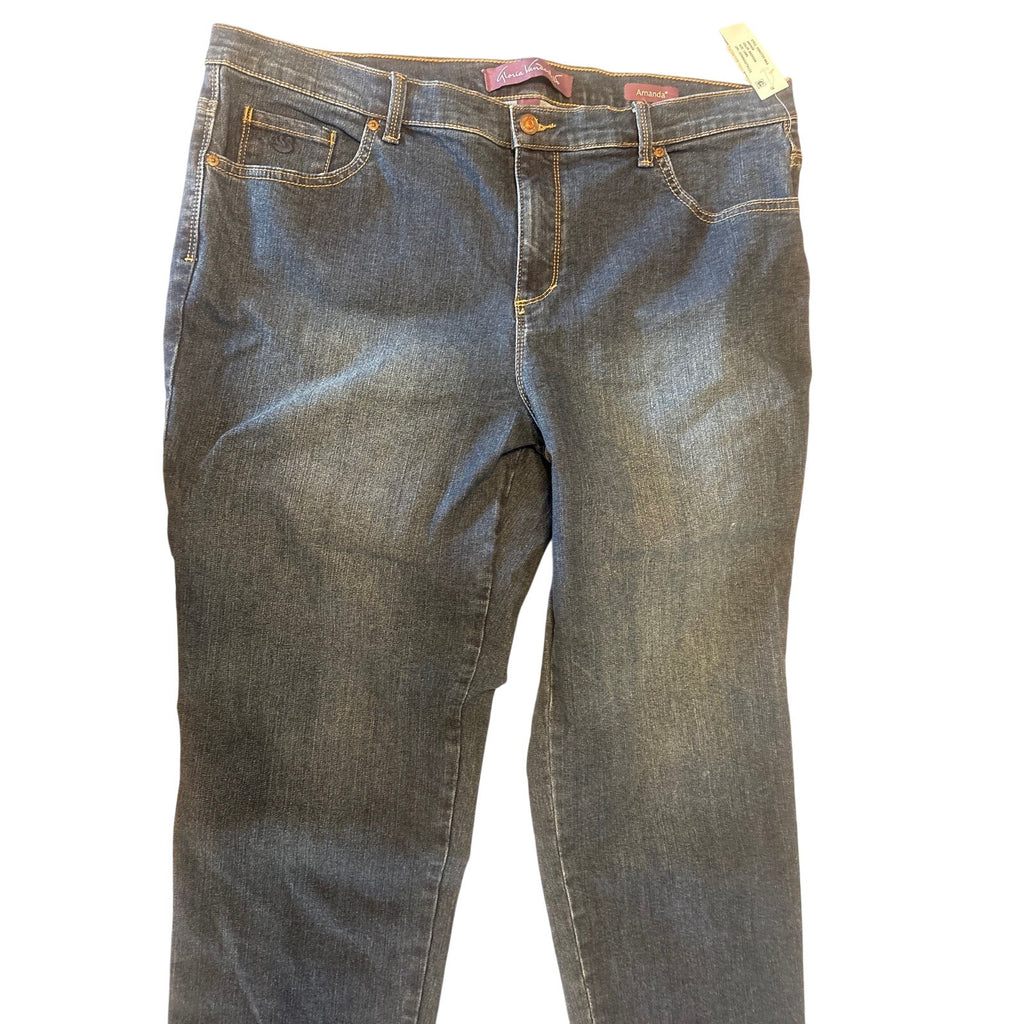 Gloria Vanderbilt Women's jeans, Amanda fit, blue denim, size 18WS