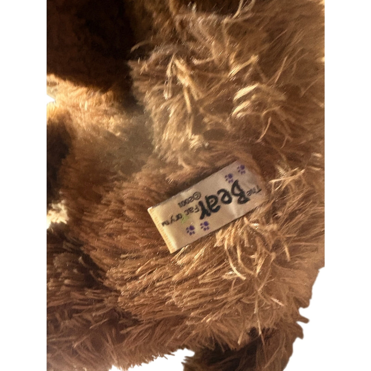 The Bear Factory Plush Stuffed Animal Mammoth Brown Cream Pre-Owned