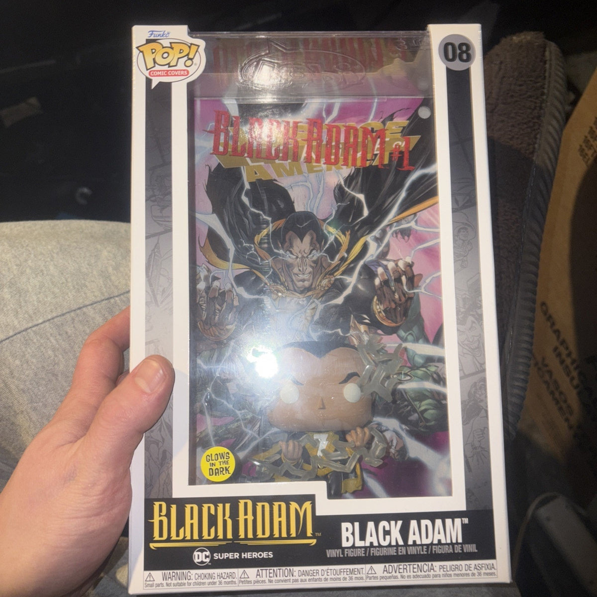 Funko Pop! Comic Book Cover with Case: DC Universe - Black Adam (Glows in the...
