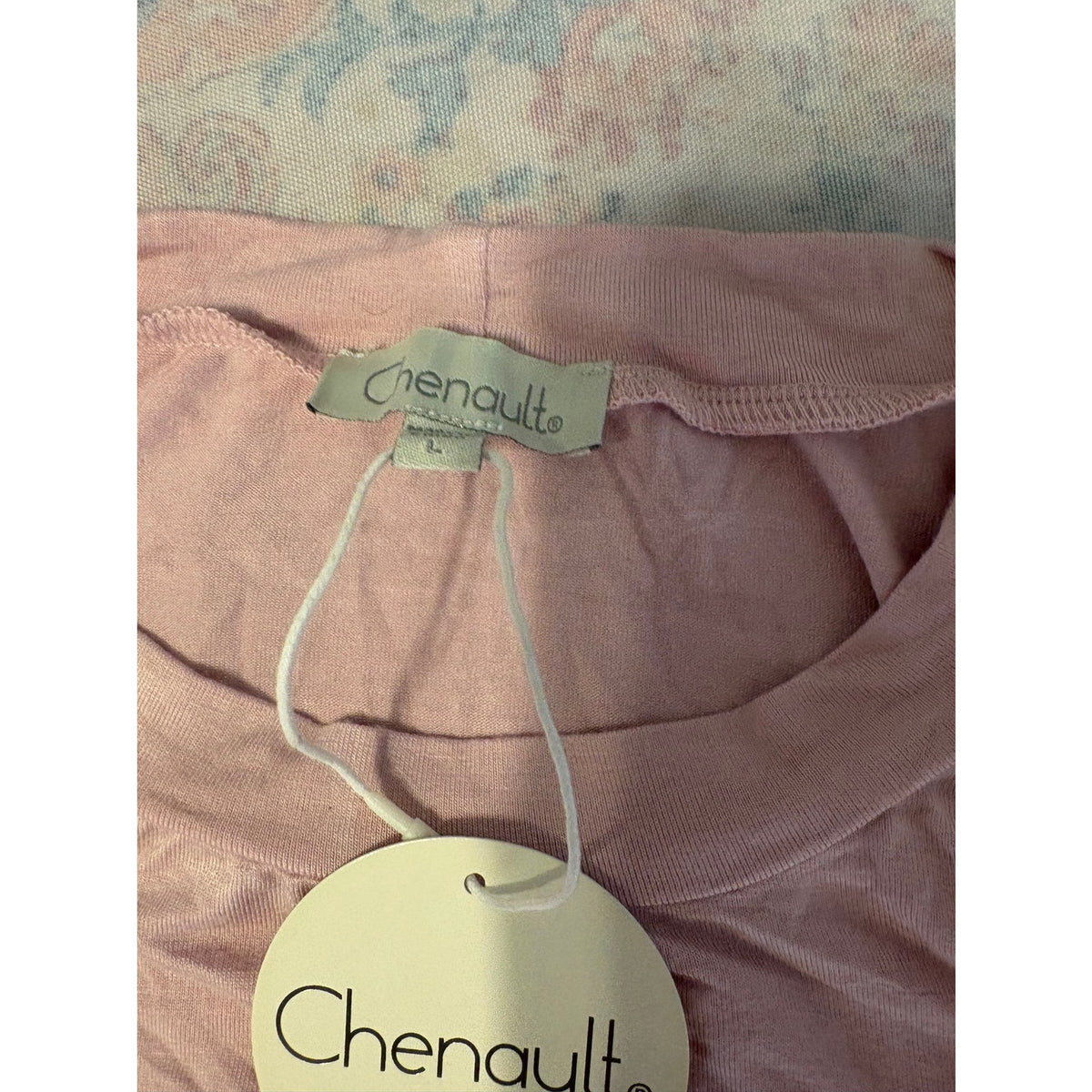 Chenault Women's Pink Tulle Ruffle Sleeve Top L