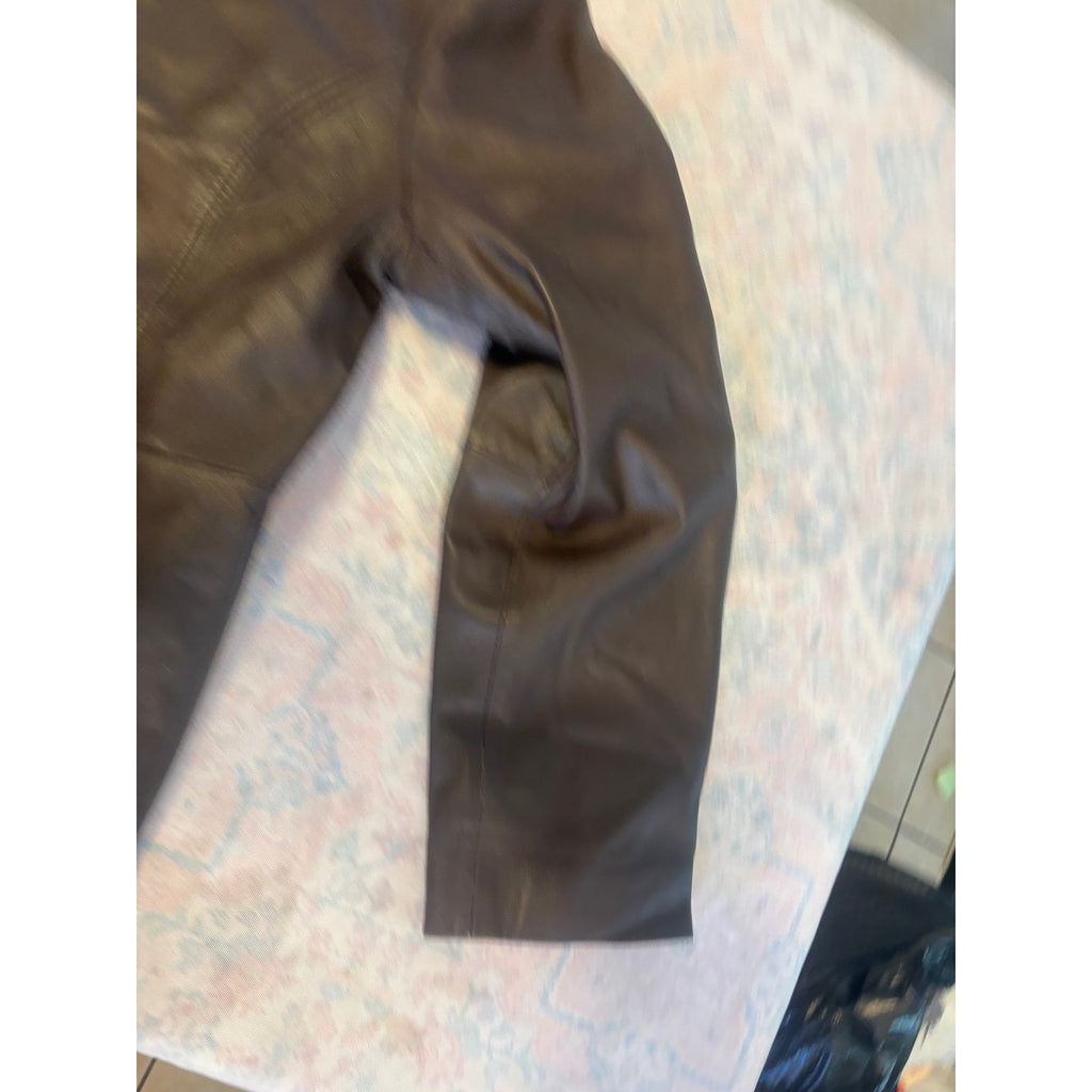 Studio Works Leather Jacket Women’s XL Brown Tan Outerwear