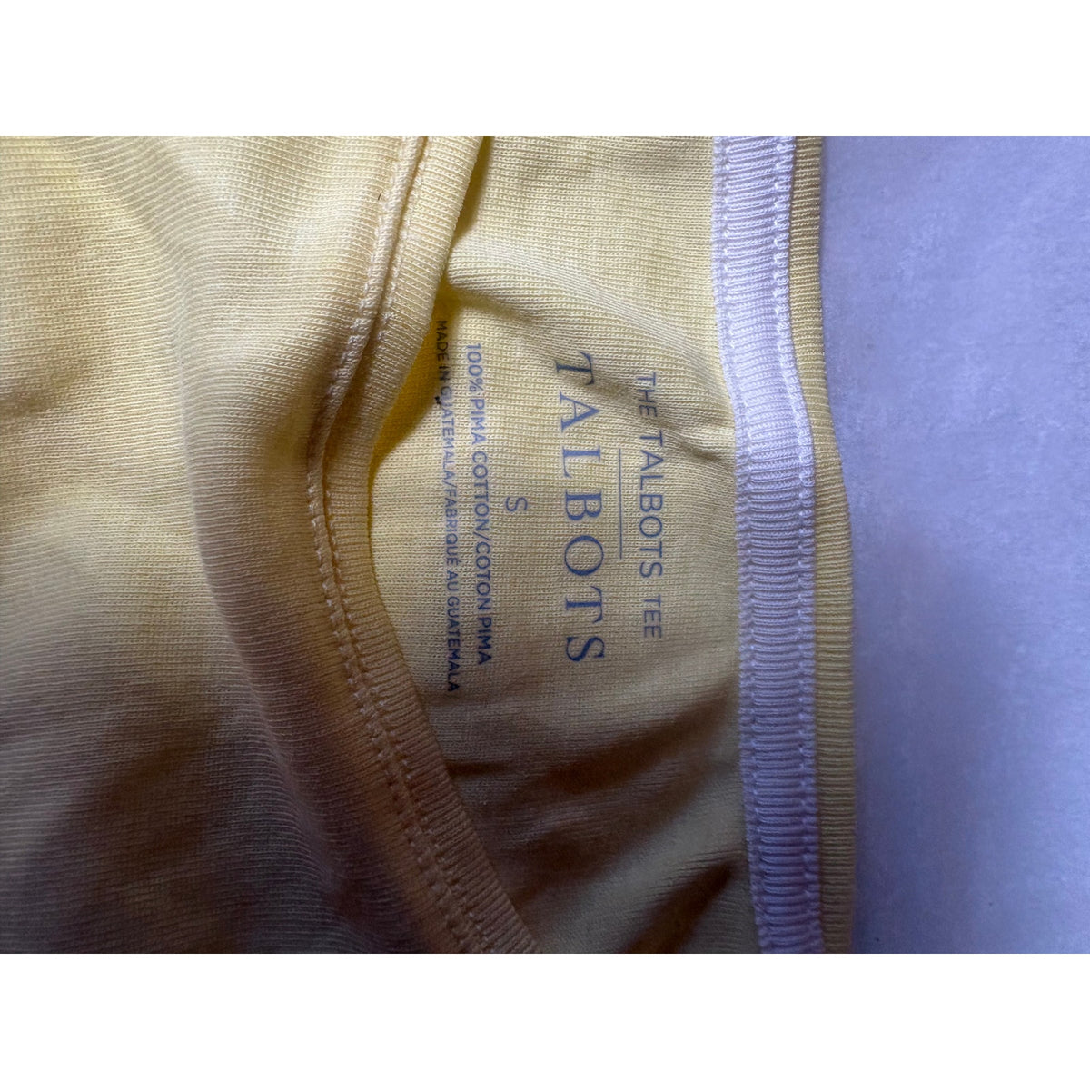 Talbots The Talbots Tee Women's Tank Top S Yellow White