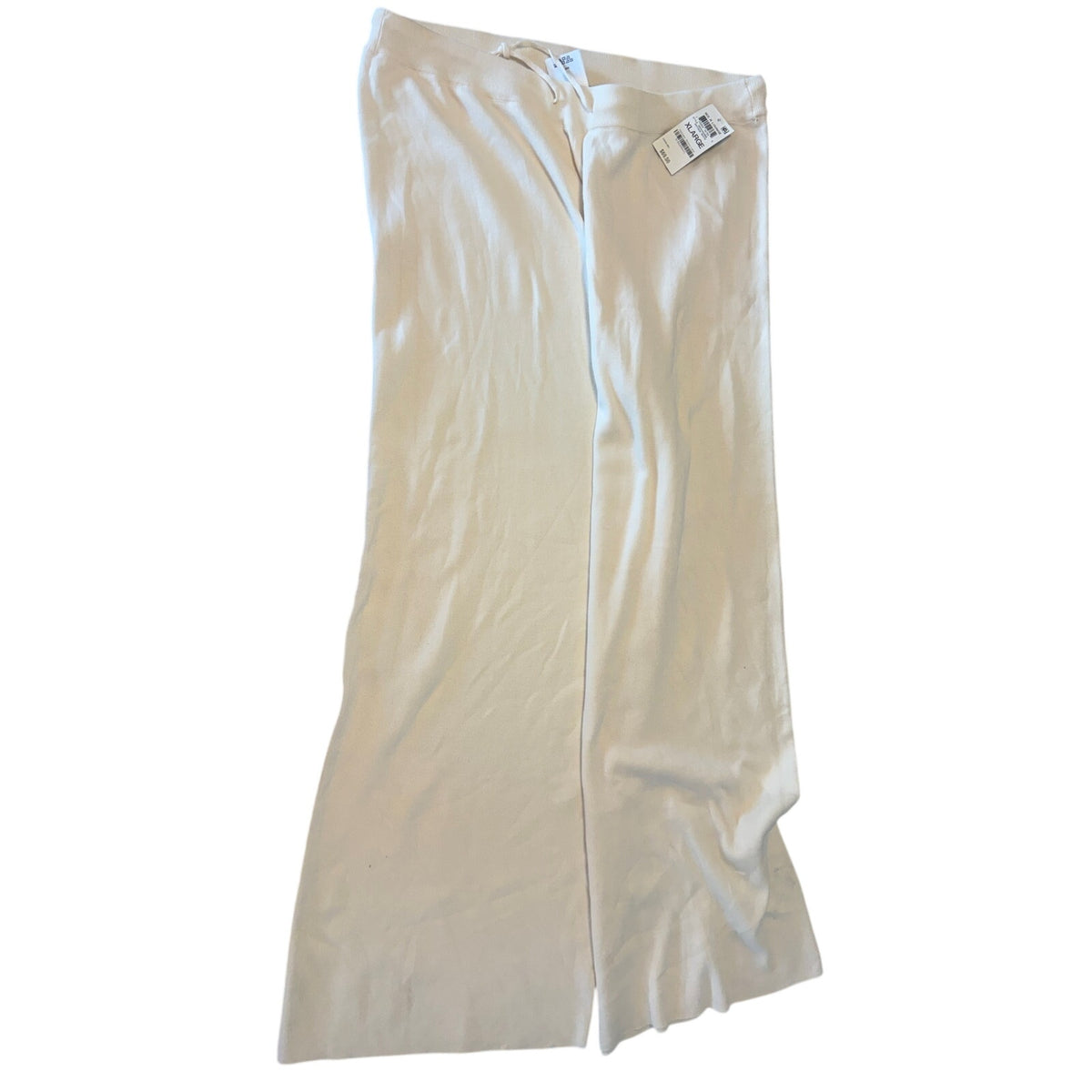 ALFANI Modern Lounge Pants US XL Cotton Blend Cream Multi Relaxed