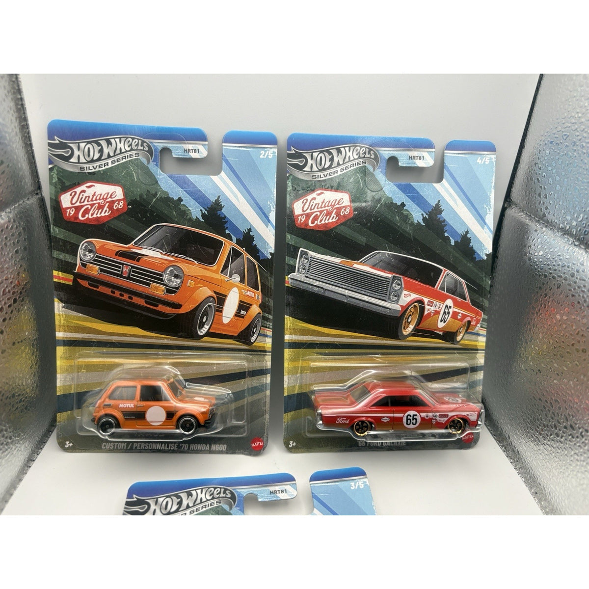 Hot Wheels Vintage Racing Club Complete Set 5 Silver Series Porsche 356 BMW Alfa