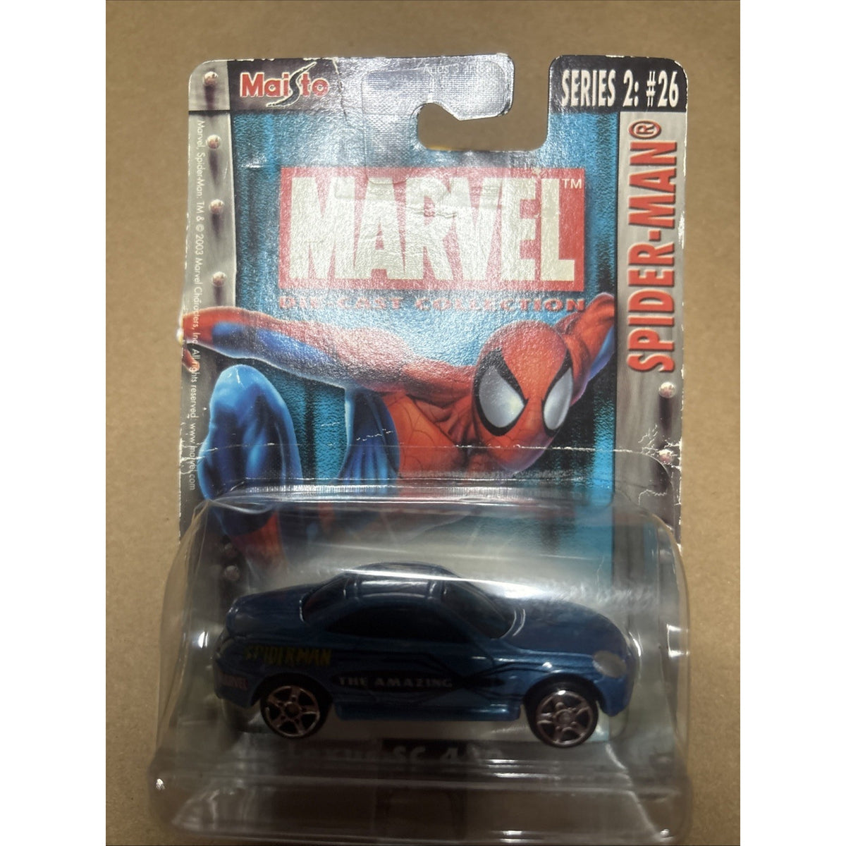 2003 Maisto Marvel Series 2 Lexus SC430 Spider-Man