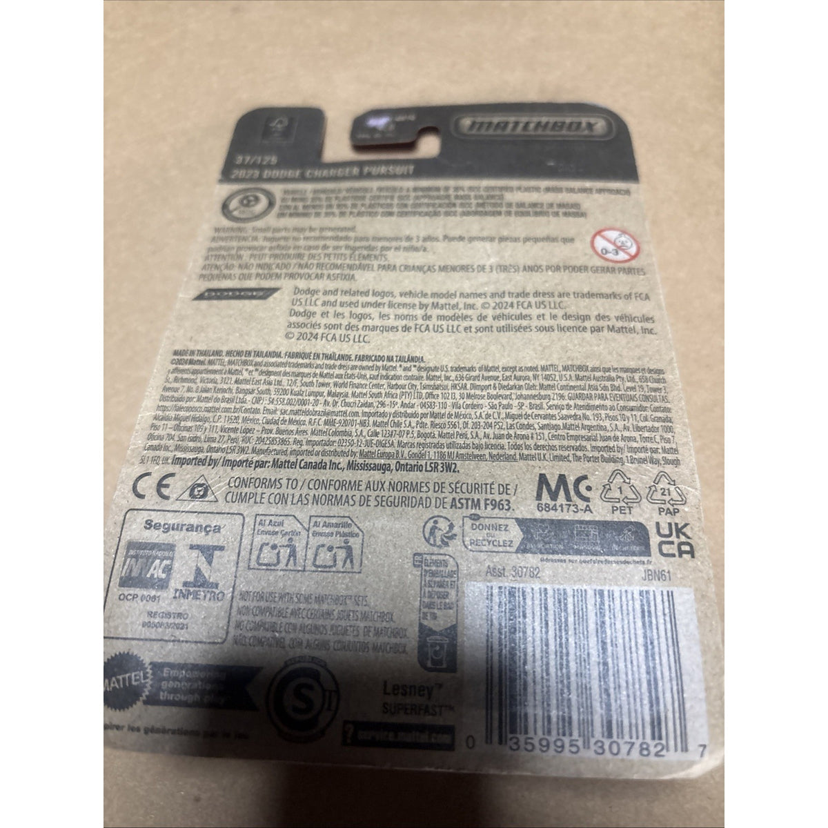 Brand New Matchbox 2025 2023 Dodge Charger Pursuit