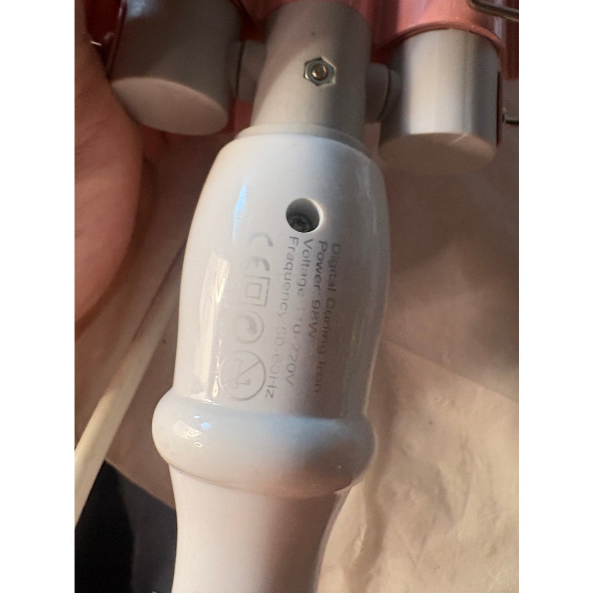 Insert name here Digital Curling Iron Hair Waver Pink Women's Men’s Unisex, 370F, Digital Display