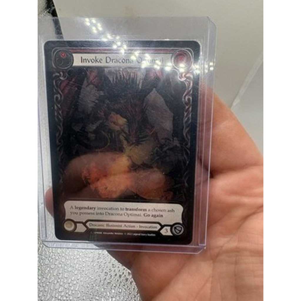 Invoke Dracona Optimai Dracona Optimai (Marvel) foil double side card lp