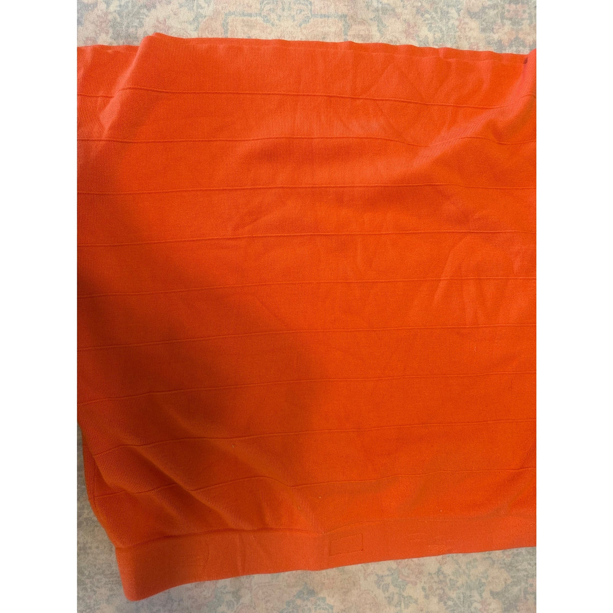 Worthington Women's Orange Ribbed Knit Sweater XL