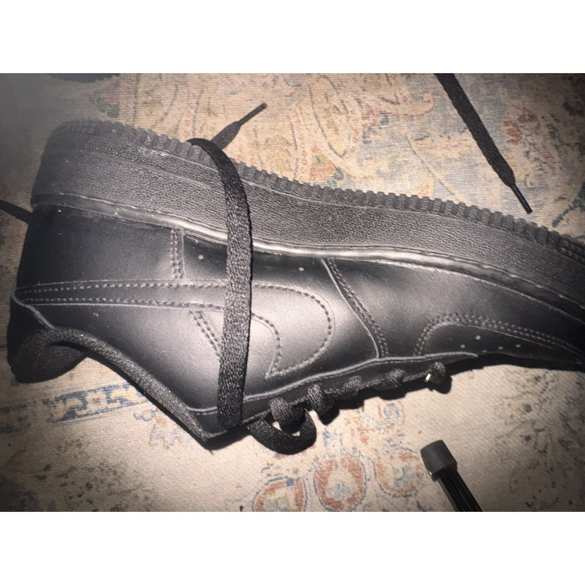 Nike Air Force 1 Low LE Triple Black DH2920‑001 Size 7Y Excellent Shape