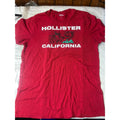 Hollister Rose Graphic Tee T-Shirt Unisex L Red White Casual