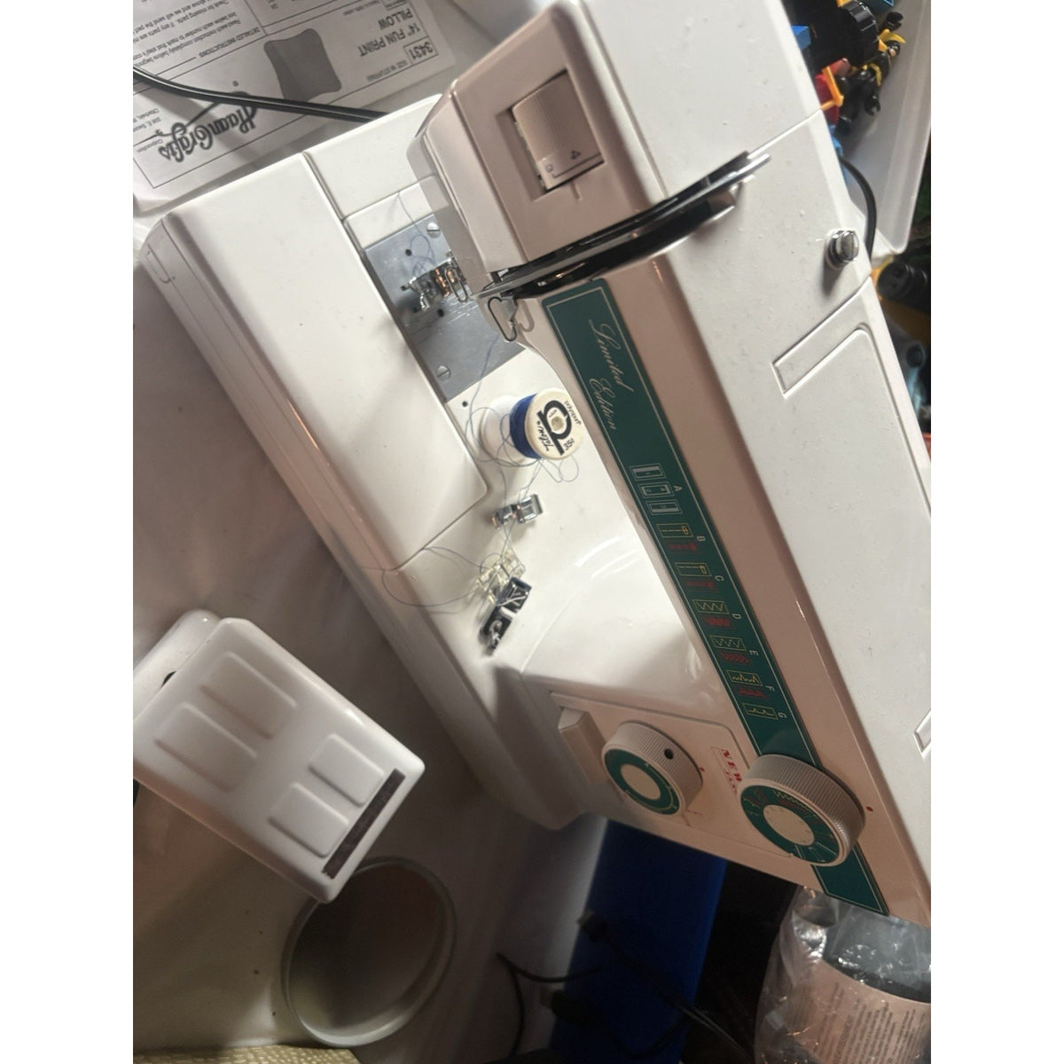 New Home Janome Model 108 Limited Edition Sewing Machine Tested Working w/ Box