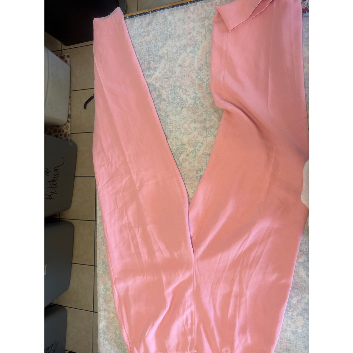 Together Women's Jumpsuit 16T Pink Abstract Pattern Casual Dressy