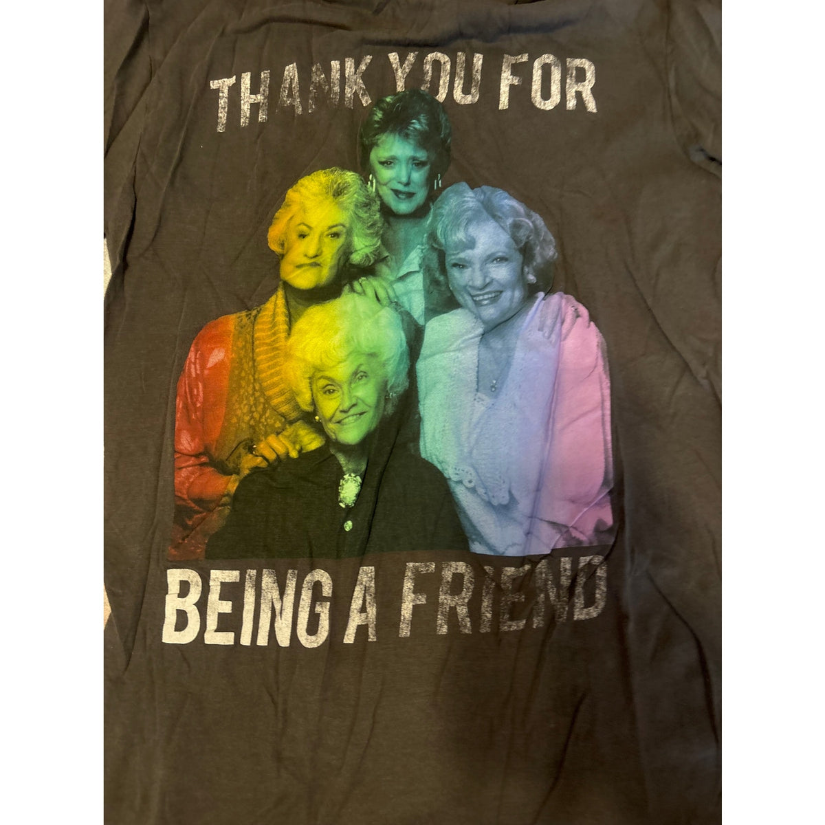 Golden Girls Thank You For Being A Friend Graphic T-Shirt, S, Gray