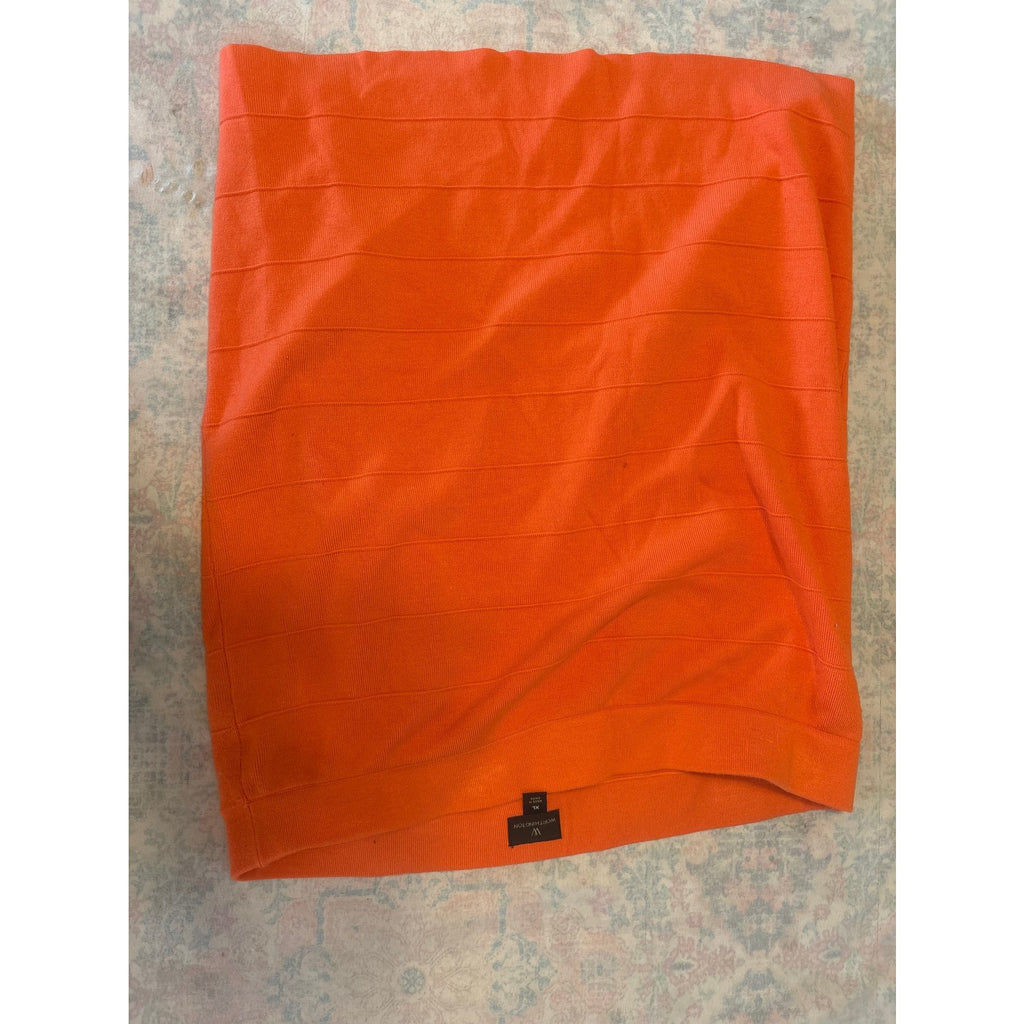 Worthington Women's Orange Ribbed Knit Sweater XL