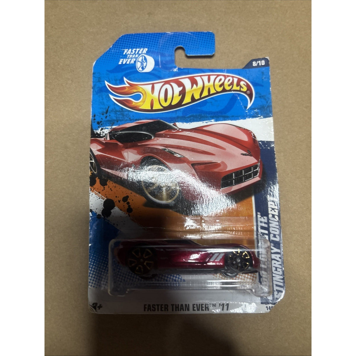 2011 Hot Wheels Faster Than Ever 2009 Corvette Stingray Concept #11 Short Card