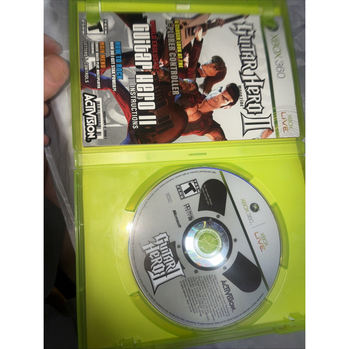 Guitar Hero II (Microsoft Xbox 360, 2007)
