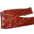 North Style Women's Lounge Pants 1X Red Multicolor Velvet Comfortable