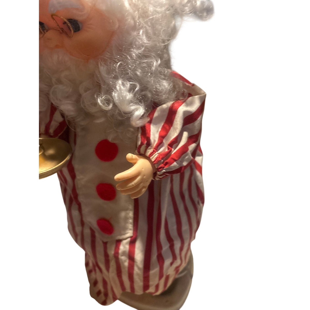 MOTRIX INDUSTRIES LTD. Christmas Santa Figurine Holiday Decor Vintage, Red & White, Lighted, 1992