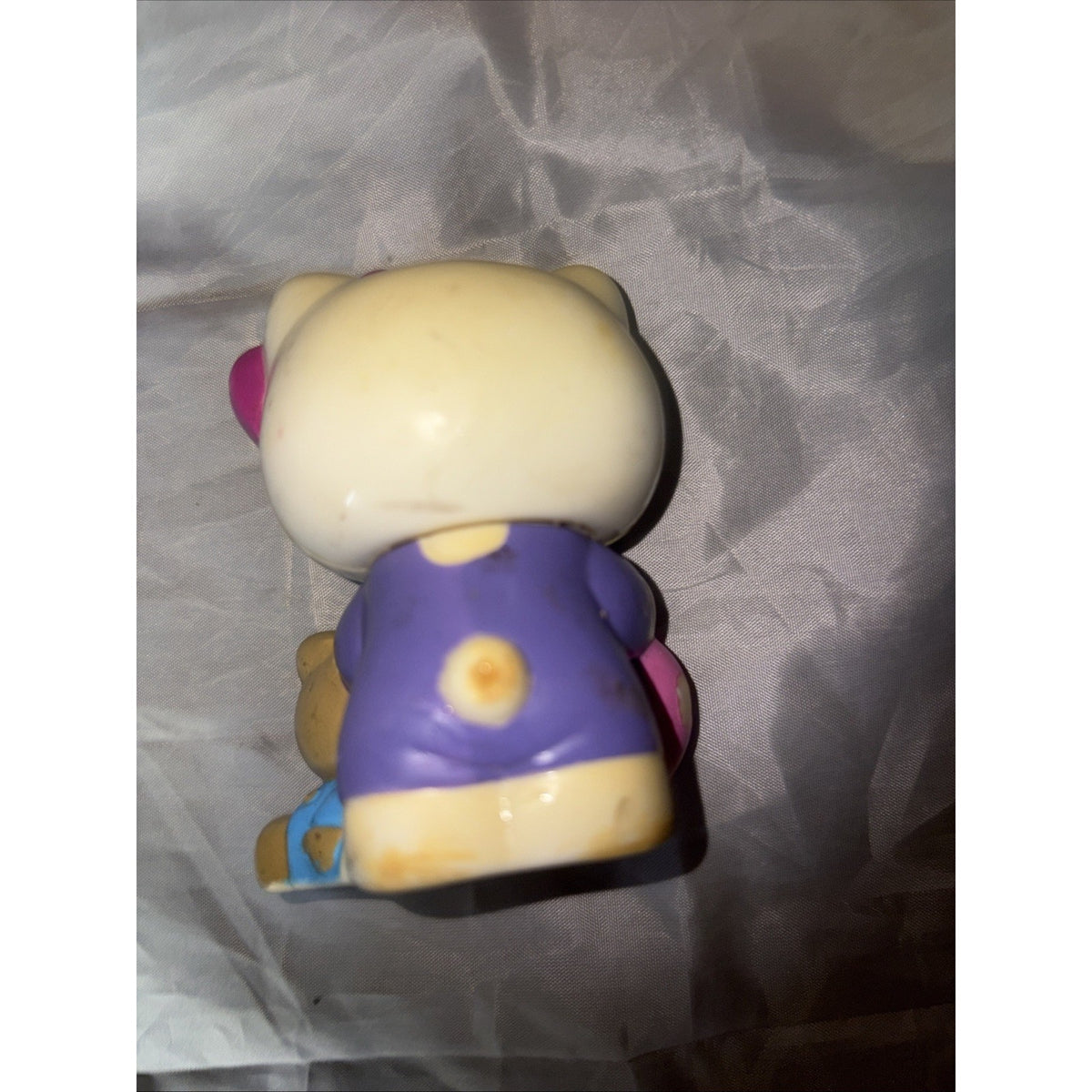 Hello Kitty Cake Topper 1976/2012 Heart And Bear Plastic Sanrio Bakery Crafts EX