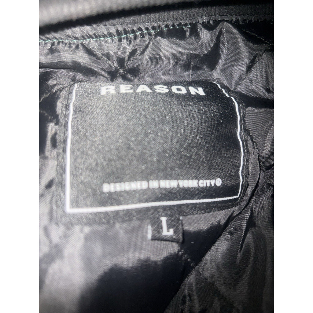 Reason Clothing Spoiler Varsity Jacket - Forest Green / Cream - Men’s Large